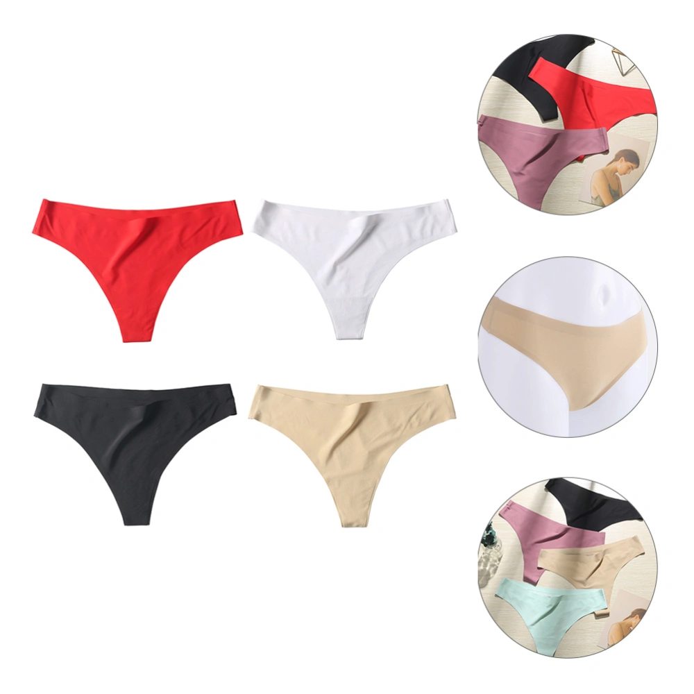 4pcs Brief Breathable Underwear Comfortable Pants Underwear for Lady Girl