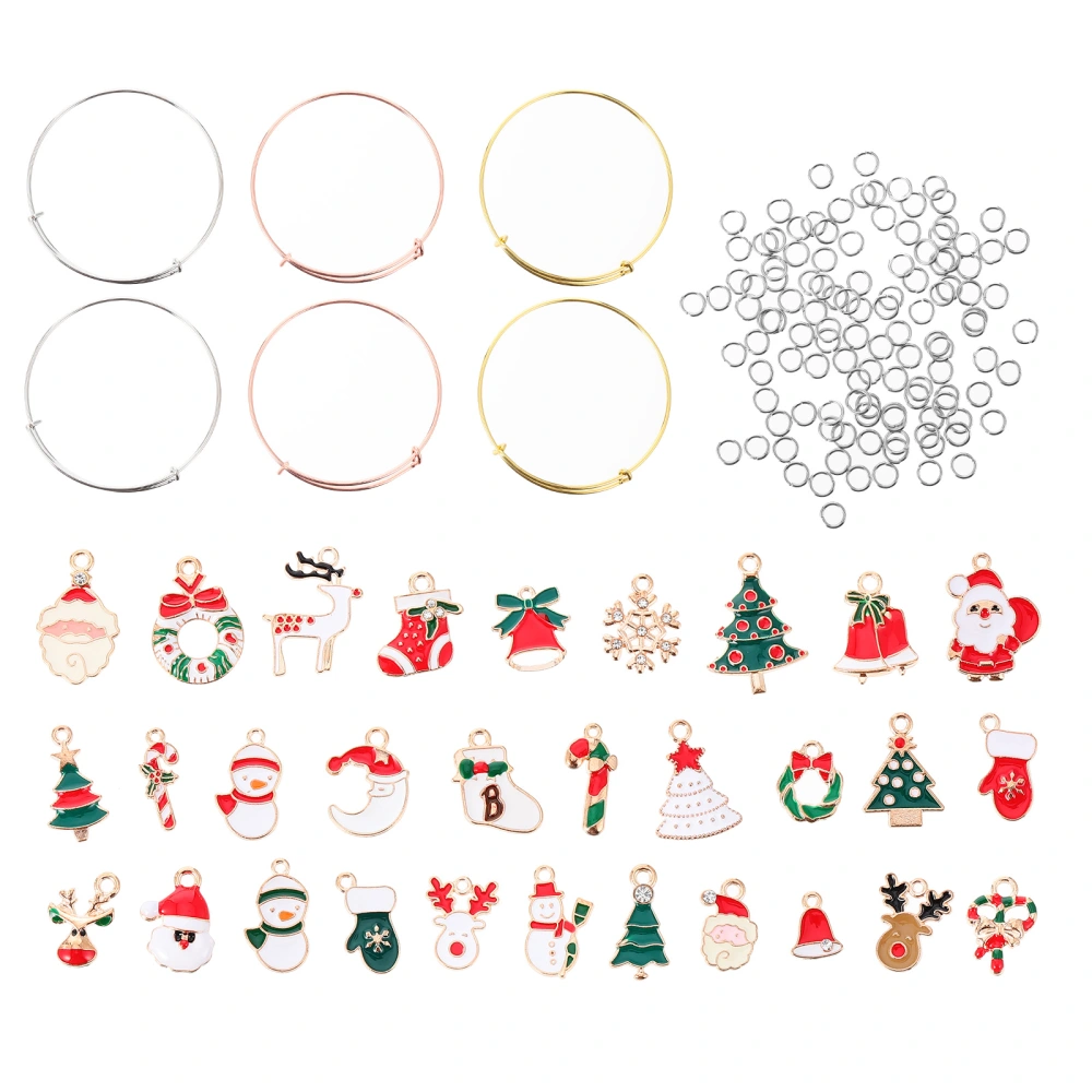 1 Set/145pcs DIY Bracelet Accessories Christmas Supplies Alloy Pendant for DIY