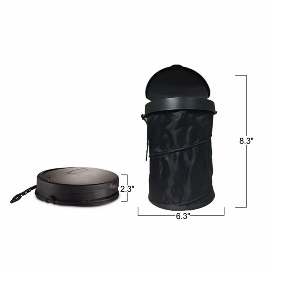 Foldable Car Waste Container Rear Seat Trash Can Storage Box for Car Auto