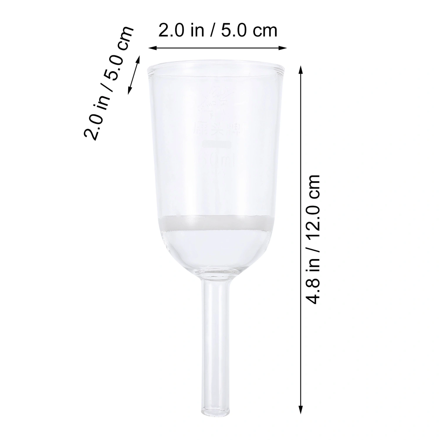 1pc Glassware Funnel Labware Glass Filter Sand Core Funnel for Laboratory