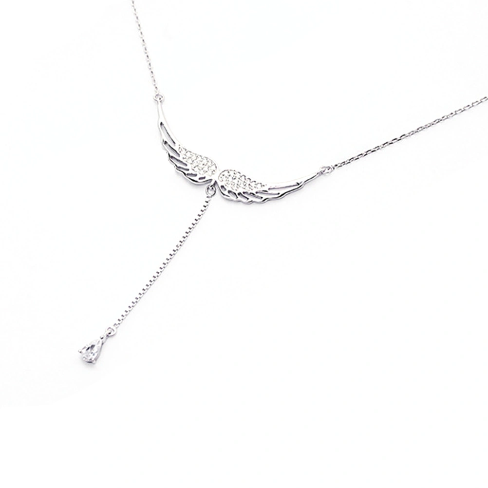 925 Sterling Silver Zircon Angel Wings Jewelry