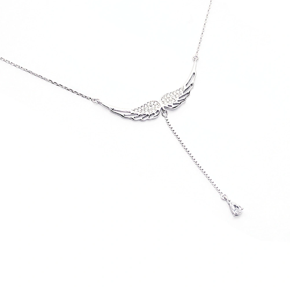 925 Sterling Silver Zircon Angel Wings Jewelry
