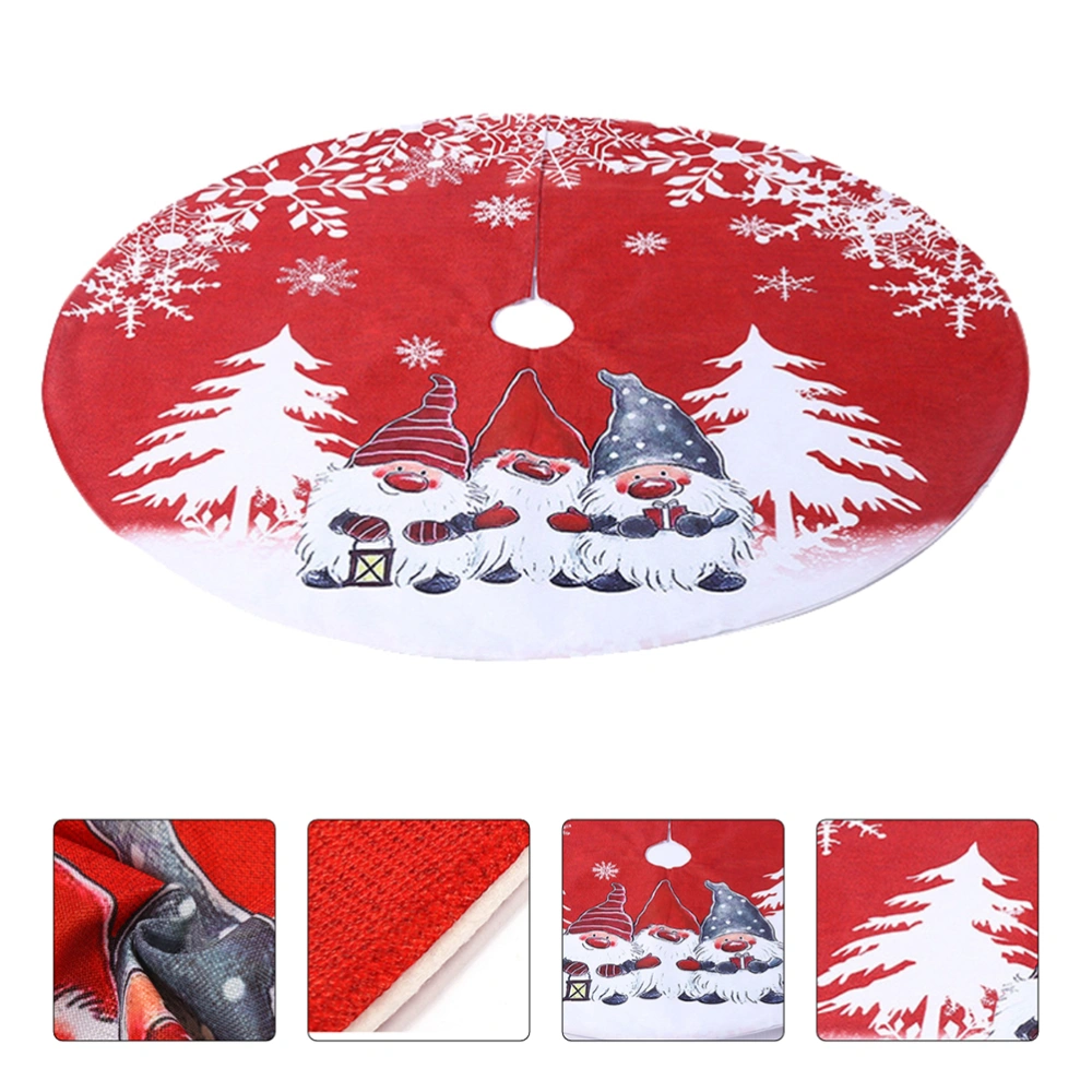 1pc Creative Christmas Tree Skirt Xmas Decorative Apron Lovely Christmas Supply