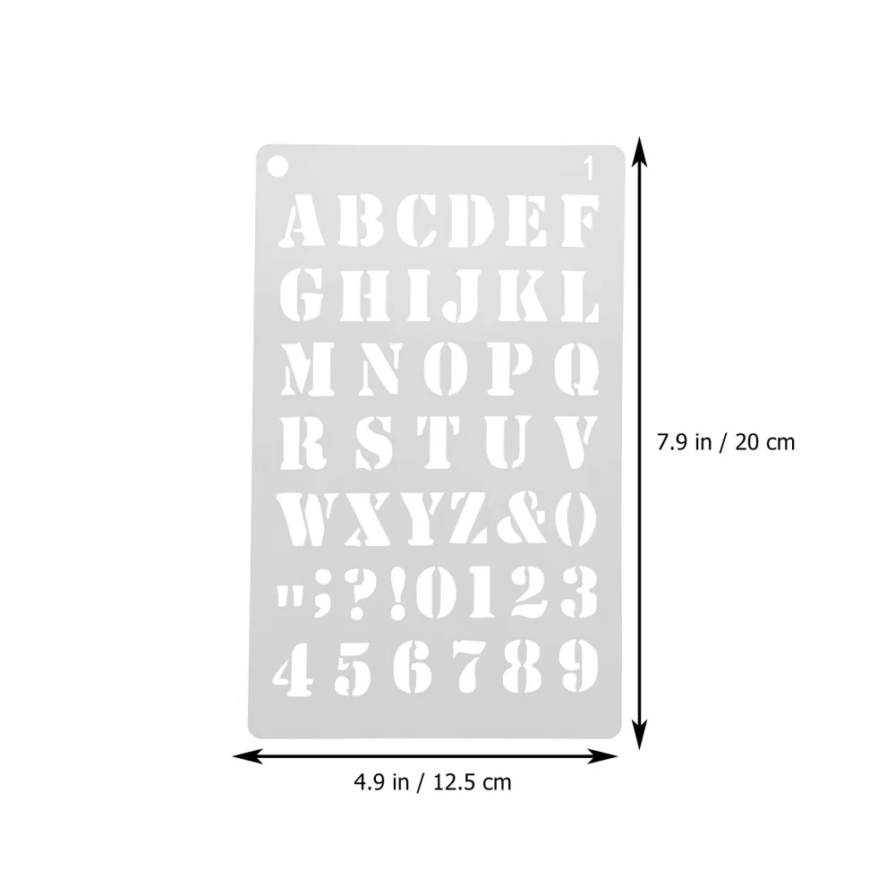 12pcs English Letter Stencils Number Templates Alphabet Stencils Symbol Numbers Stencils