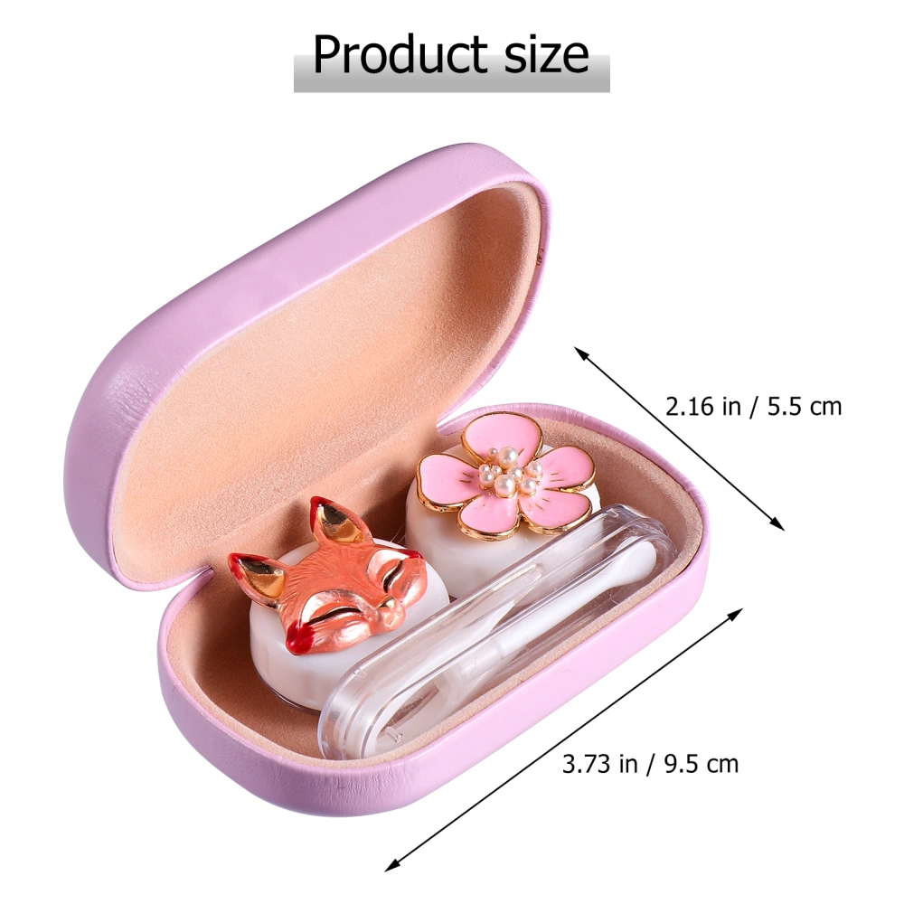 Eye Lenses Box Lens Case with Tweezers Applicator Lens Box