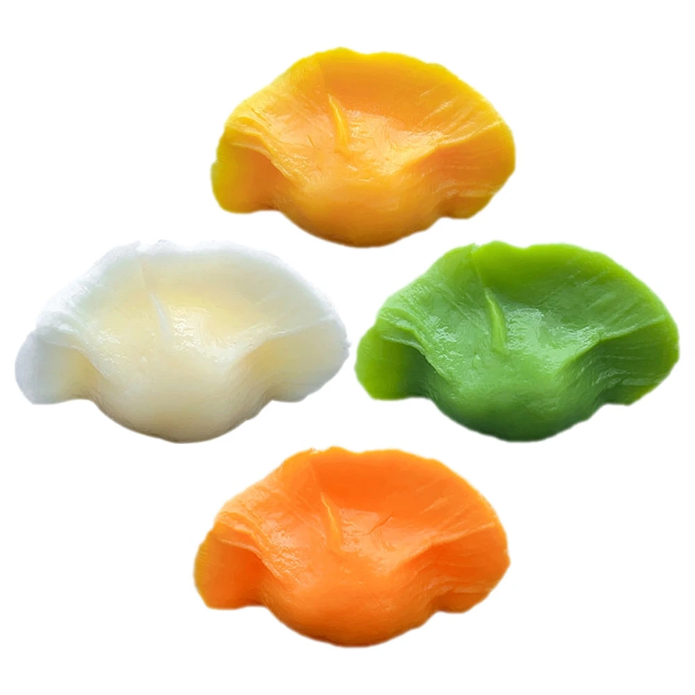 4Pcs Simulation Fake Dumpling Desktop Artificial Dumpling Lifelike Food Model Food Photography Props