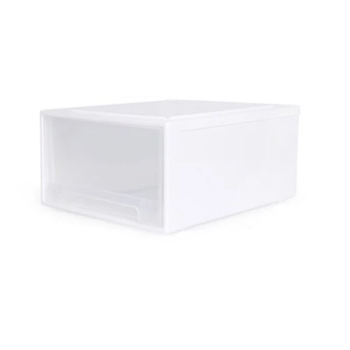 Clear Sneaker Organizer Box Multi-use Stackable Shoe Storage Box Organizer