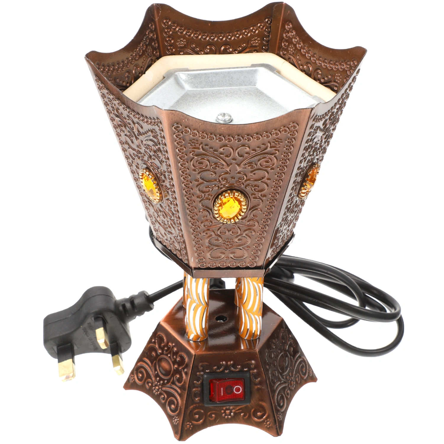Electric Arabian Incense Burner Desktop Plug in Censer Burner Home Decoration (UK Plug)