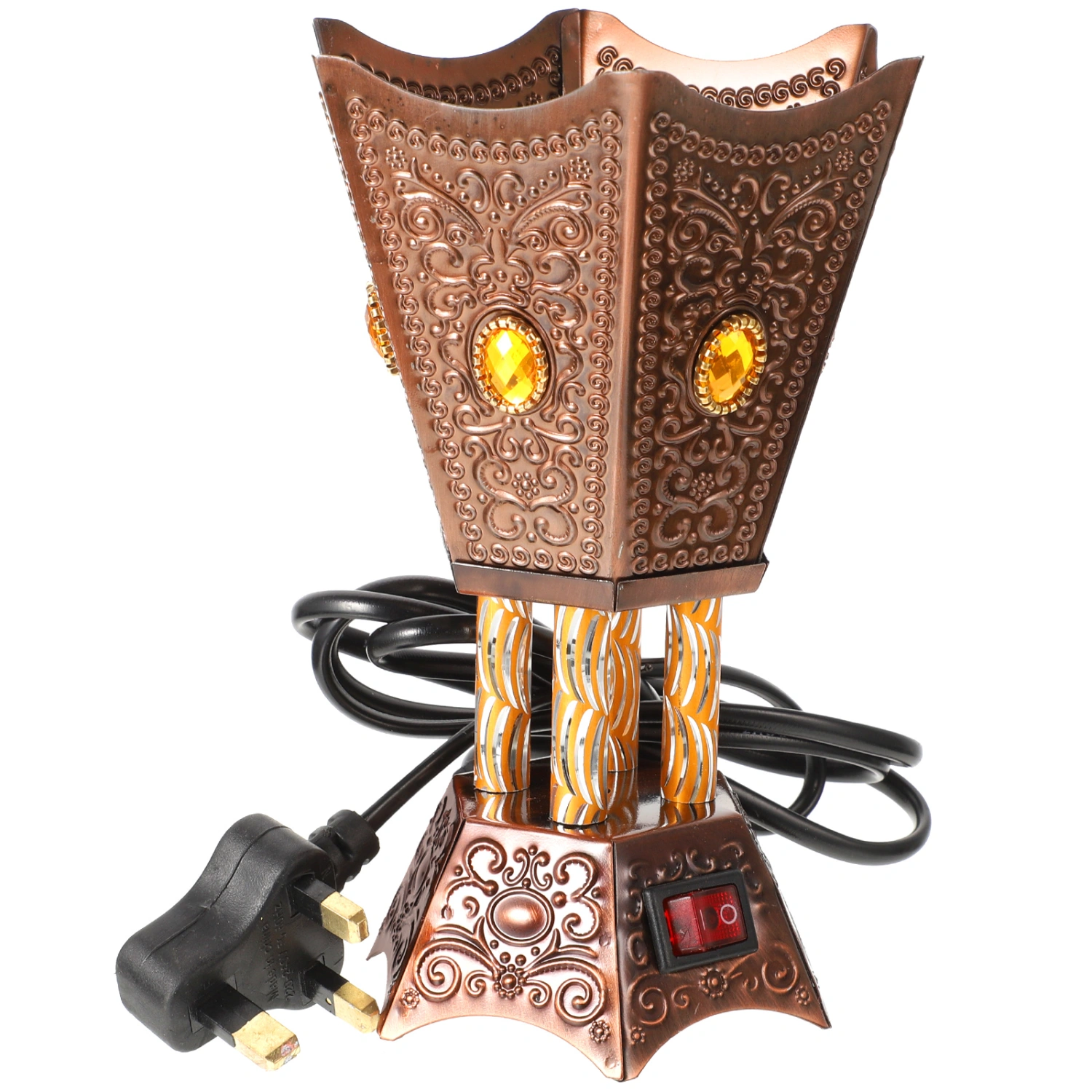 Electric Arabian Incense Burner Desktop Plug in Censer Burner Home Decoration (UK Plug)