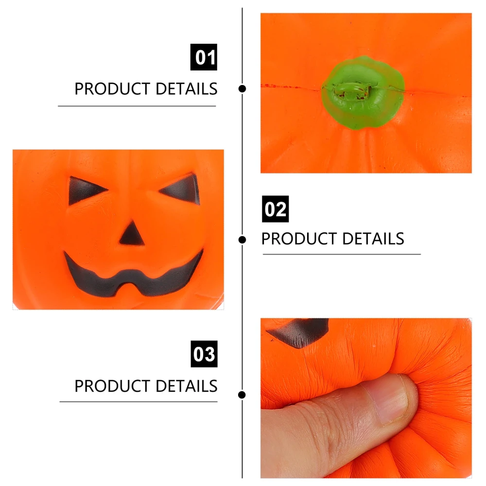 2Pcs Pumpkin Squeeze Toys Halloween Squeeze Toys Slow Rising Squeeze Pumpkins