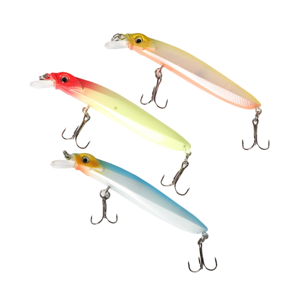 3Pcs 10cm Fish Shape Lures Bait Fishing Lures Plastic Fishing Baits Fishing Accessories