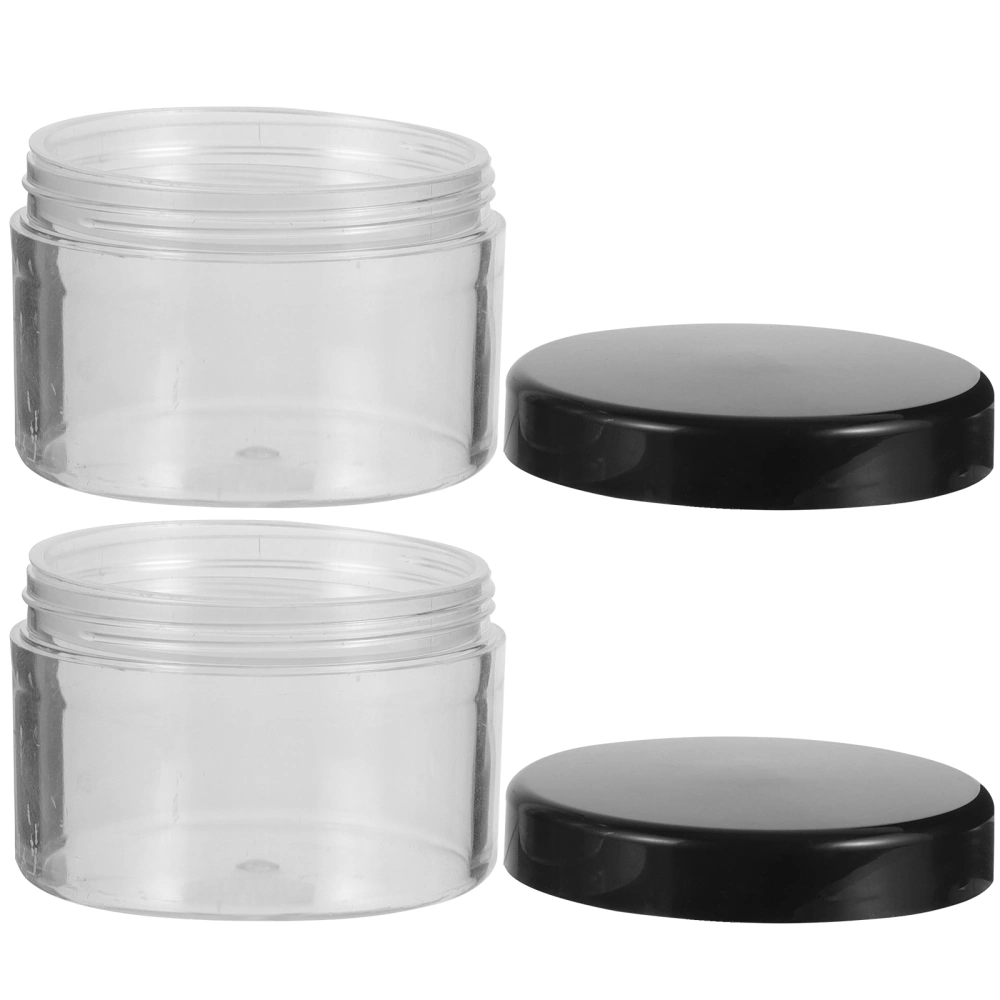 2Pcs Plastic Empty Powder Case Face Powder Containers Blusher Containers Cosmetic Jar