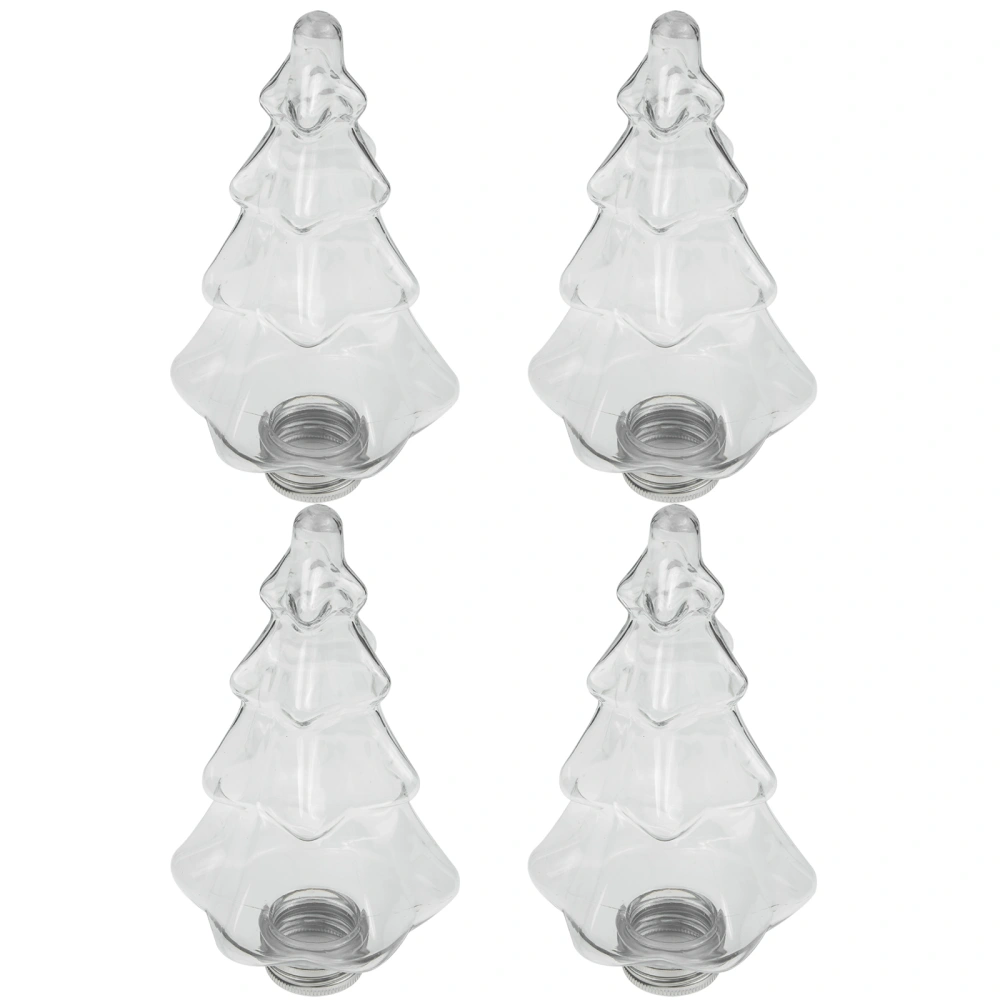 4Pcs Plastic Juice Bottle Christmas Tree Juice Bottle Plastic Water Bottles Beverage Bottle Milk Bottle