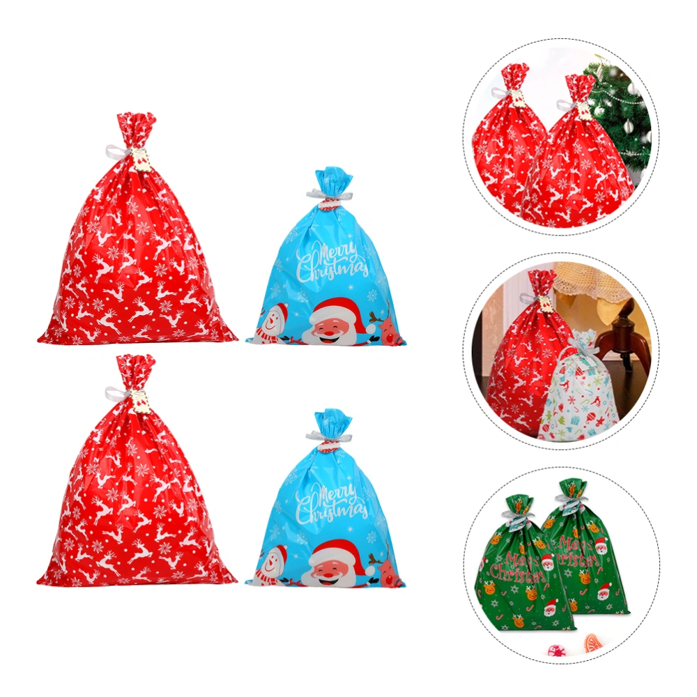 5pcs Christmas Elements Candy Bag Christmas Gift Bag Gift Pouch for Kids