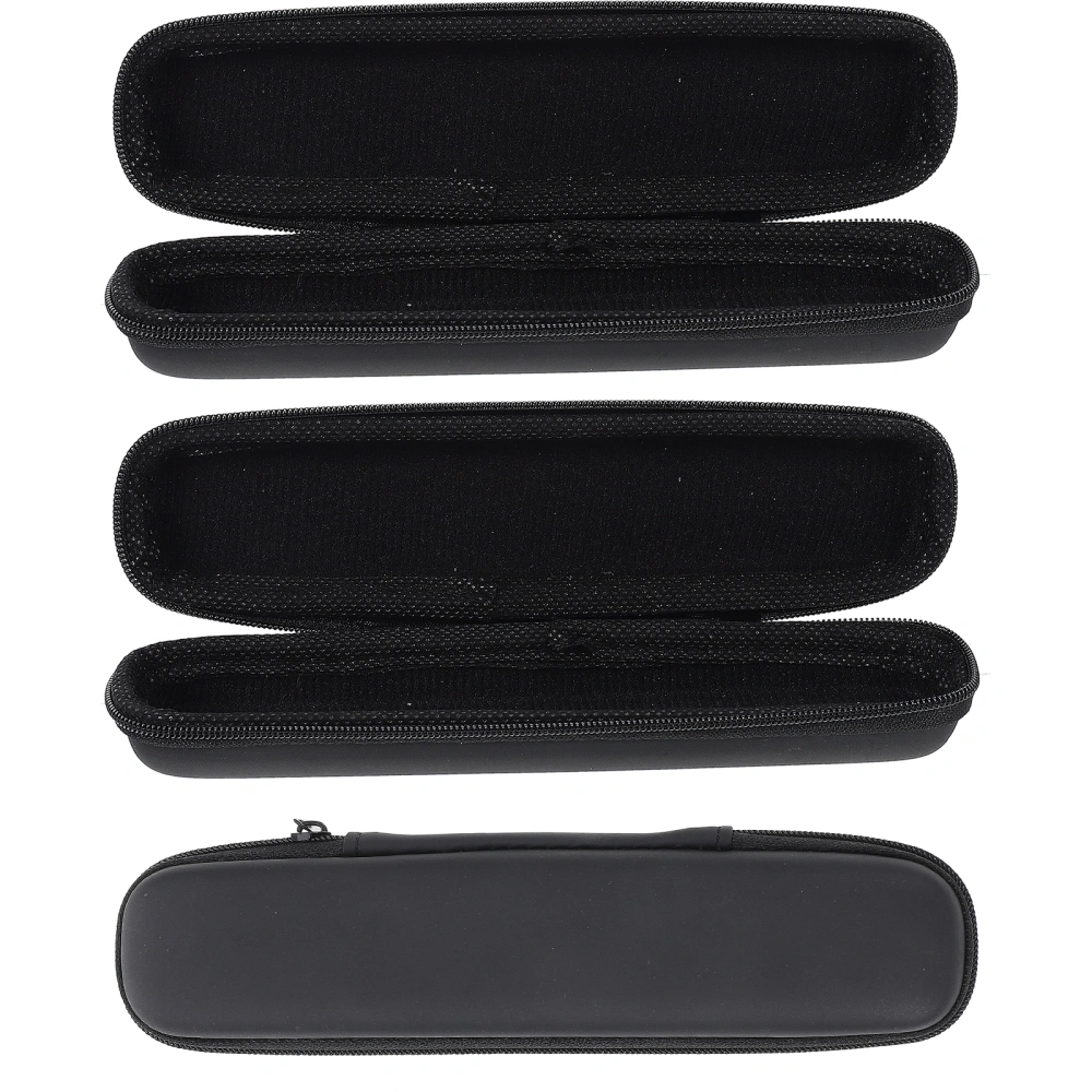 3Pcs Harmonica Storage Box Protective Shockproof Carry Bag for Harmonica Black