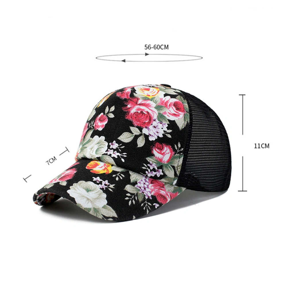 Women Baseball Caps Mesh Outdoor Summer Sun Protection Hat Casual - 55-60cm