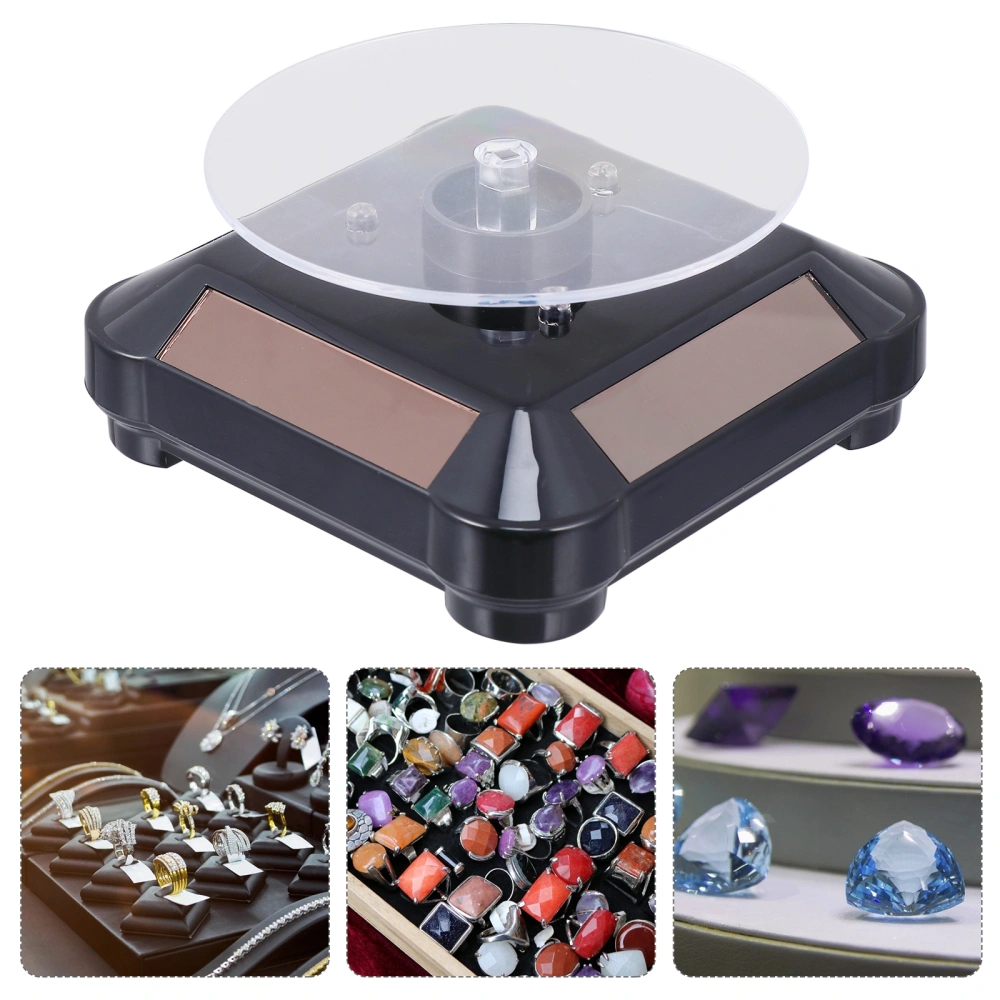 Solar Watch Display Stand 360° Rotating Turntable Jewelry Display Stand