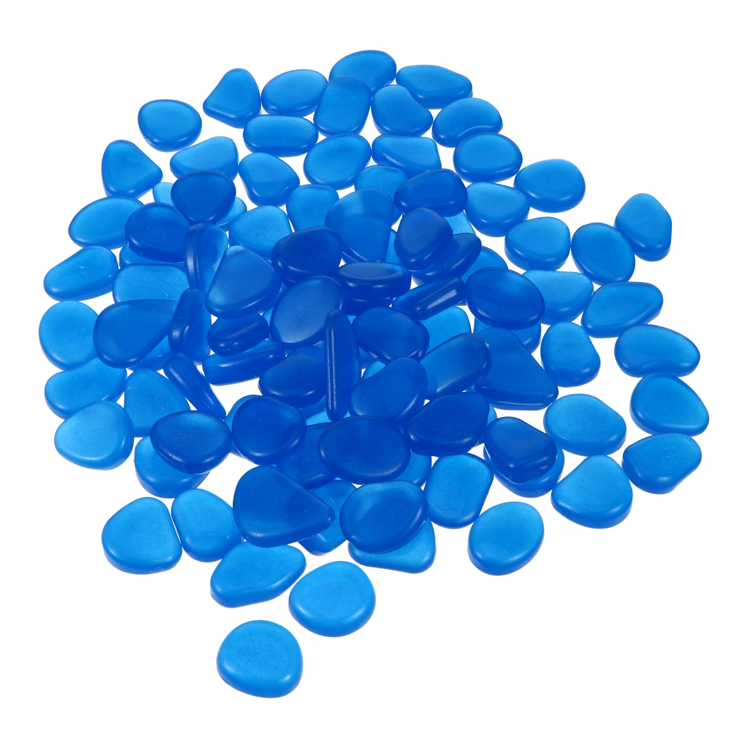 100Pcs Luminous Stones Glow in The Dark Garden Pebbles Rocks Fish Tank Decor