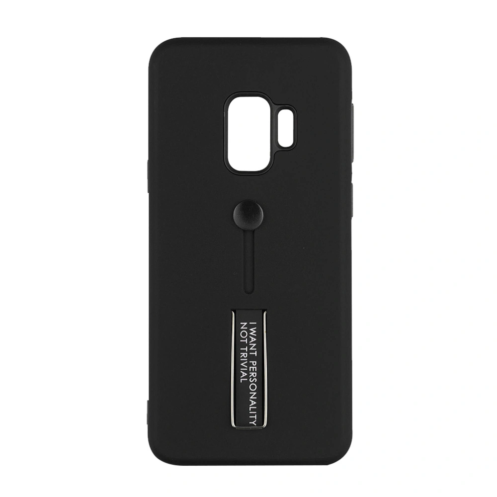 Variety Ring Bracket TPU and PC Drop-proof Scratch-resistant Protective Phone Shell for S9 (Black)