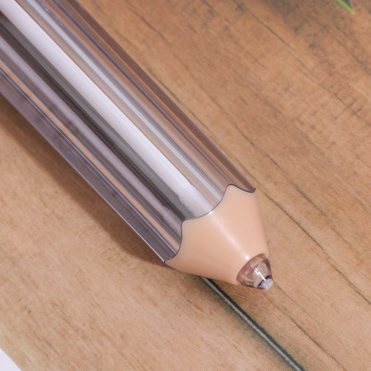 3Pcs Pencil Shape Lip Tube Lip Gloss Tube Lip Gloss Subpackaging Tube DIY Lip Color Container Empty Bottle (Transparent)