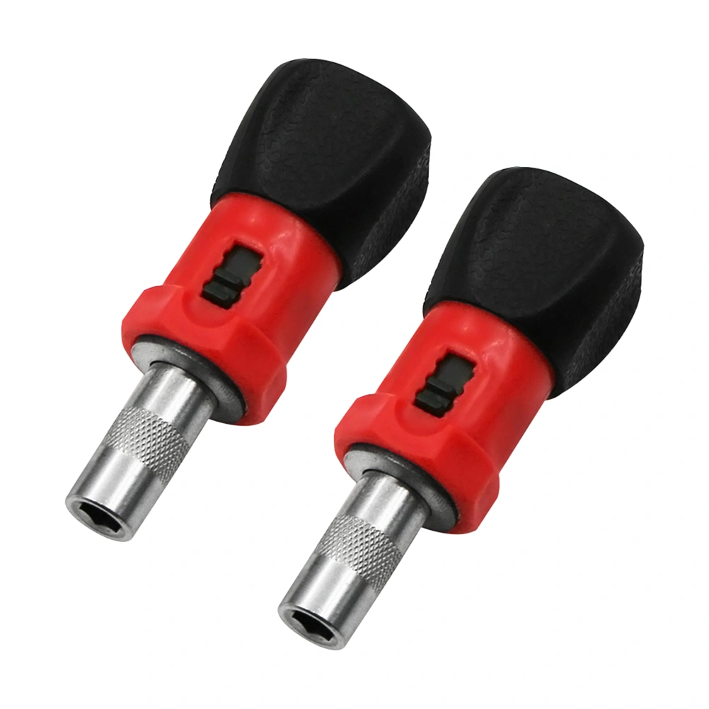 2Pcs 6.35mm T Shaped Screwdriver Handle Multi-functional Hex Wrench Handle Bit Holding Hexagonal Screw Driver