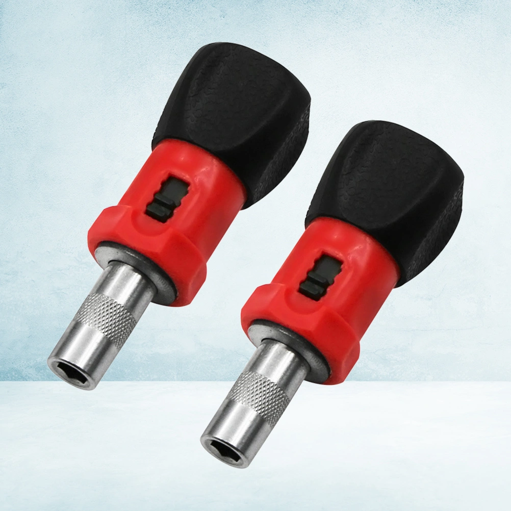 2Pcs 6.35mm T Shaped Screwdriver Handle Multi-functional Hex Wrench Handle Bit Holding Hexagonal Screw Driver