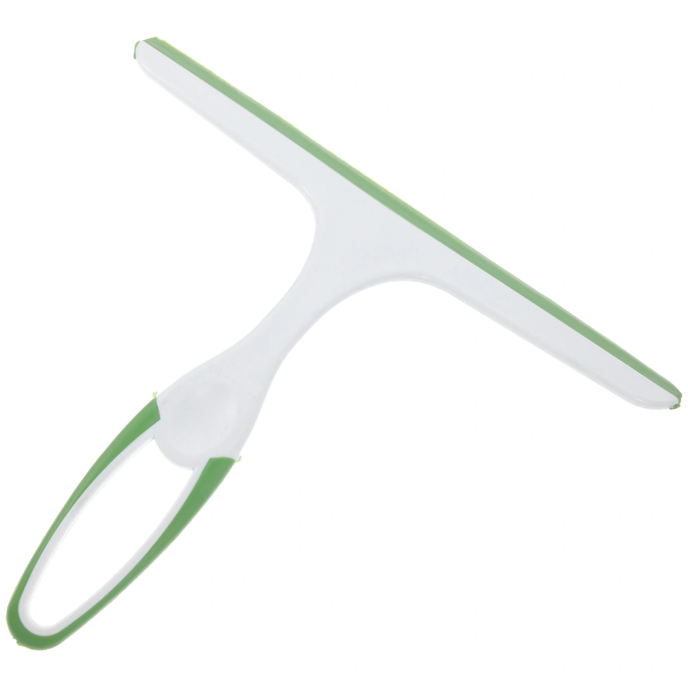 Plastic Window Squeegee Cleaner Handheld Water Wiper Scraper Glass Scraping Tool for Car Bathroom Living Room (Green)