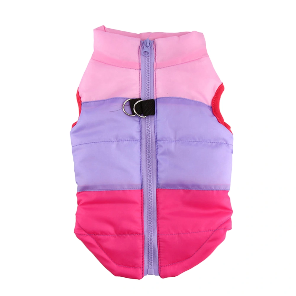 Pet Dog Winter Vest Waterproof Dog Warm Pet Coat Pet Clothes Dog Apparel Pet Supplies for Dog Pet Size XL Rosy Purple and Pink