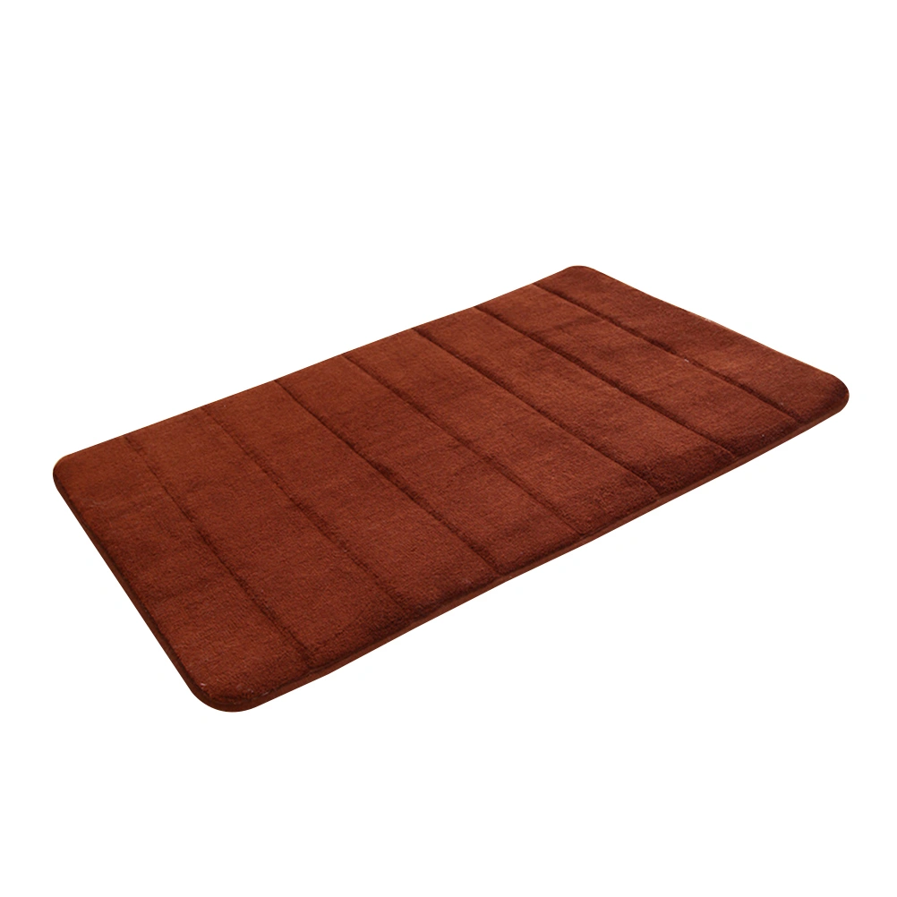 30 x 50CM Memory Bathroom Carpet Floor Mat Door Carpets Super Cozy Coral Bathroom Rug Carpet (Coffee)