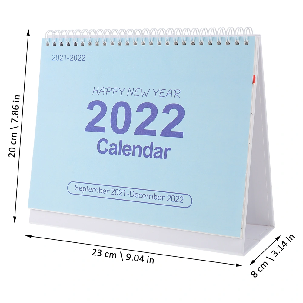 1Pc Simple 2022 Calendar Creative Tabletop English Calendar Office Calendar