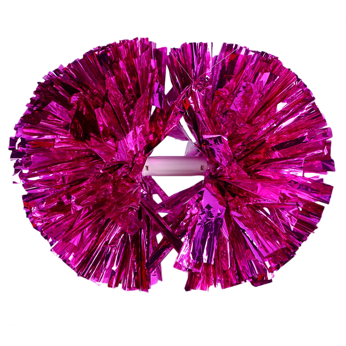 Large Cheerleader Pompoms Ball Dance Party Fancy Dress Sports Pompoms for Football Basketball Match (Rose Red)