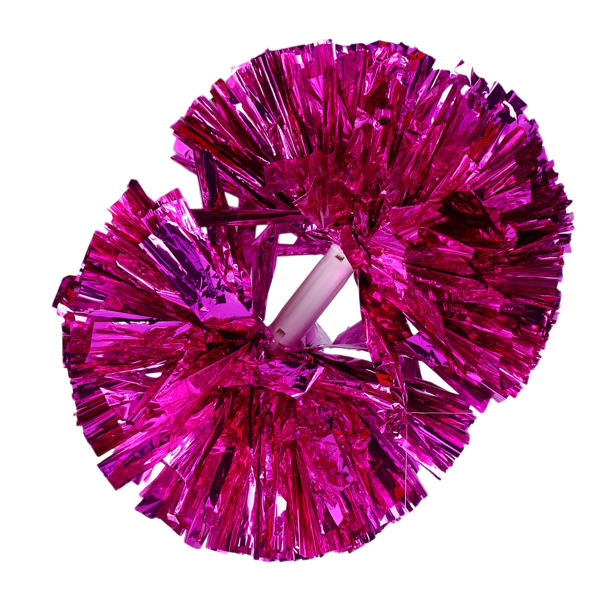 Large Cheerleader Pompoms Ball Dance Party Fancy Dress Sports Pompoms for Football Basketball Match (Rose Red)