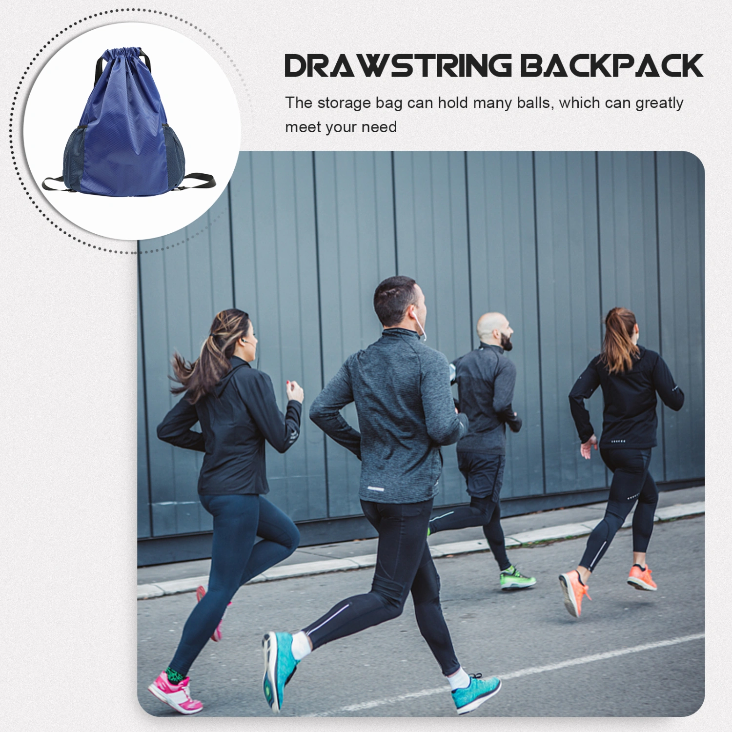 Drawstring Backpack Basketball Backpack Drawstring Sports Backpack Fitness Bag