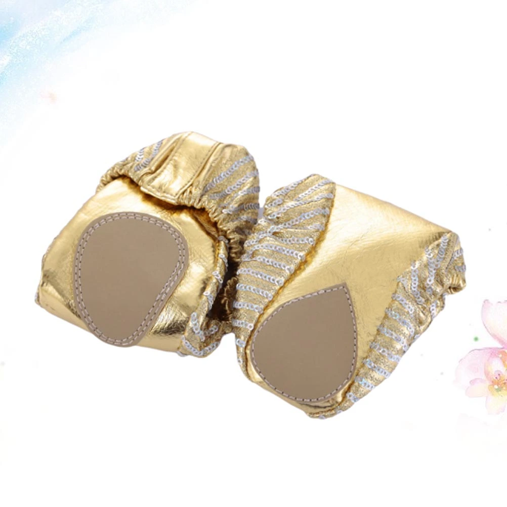 1 Pair of Portable Dancing Shoes Ballet Shoes Bell Dance Shoes Sequined Pocket Shoes for Adults Size 40-41