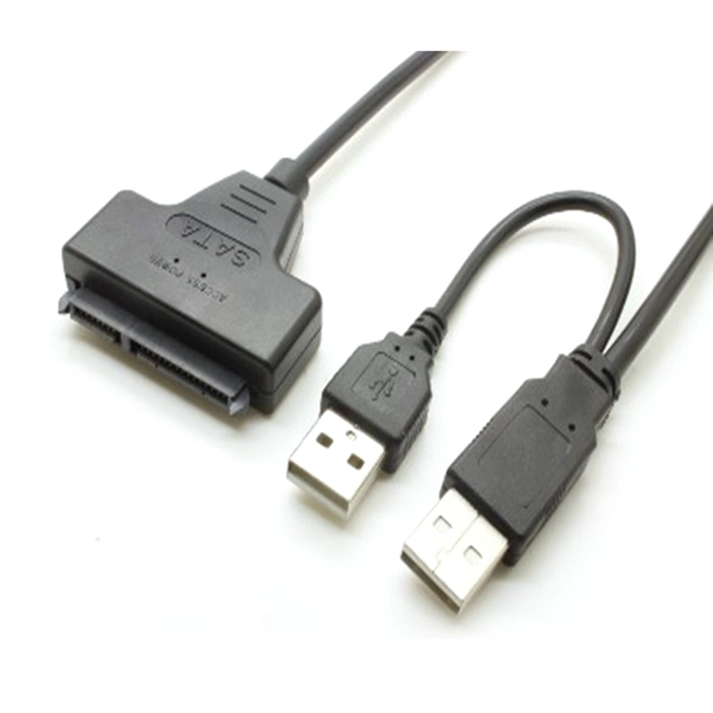 USB 2.0 to SATA Adapter 7 Pin and 15 Pin Cable Hard Drive Converter Cable for SATA/HDD Hard Disk Drive