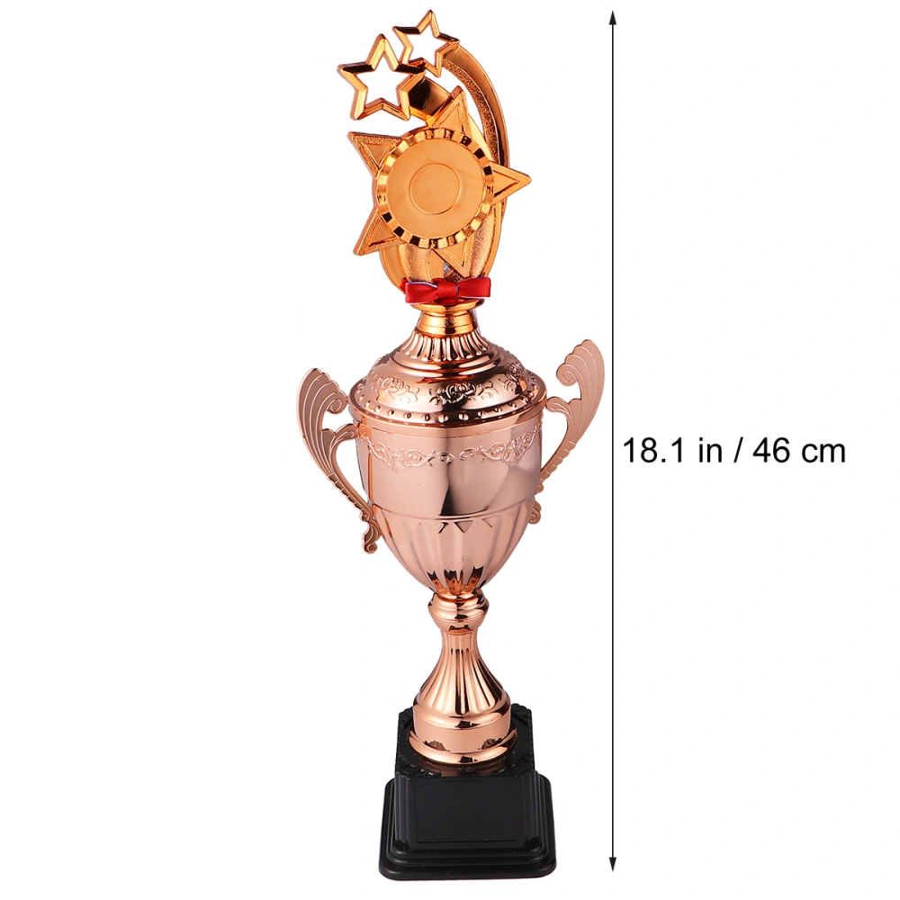 1Pc Metal Trophy Star Gold Award Trophies Winner Trophy Star Trophy for Students Kids Employee (Copper Color S)