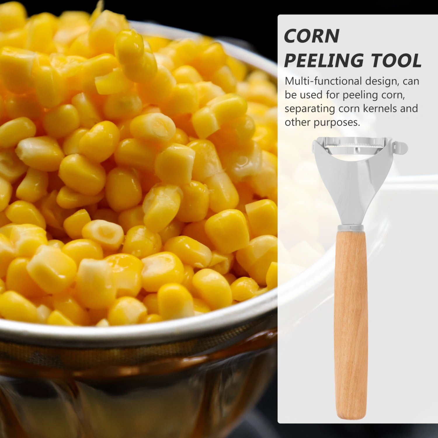 Kitchen Corn Peeler Portable Corn Stripper Corn Cutter Corn Stripping Tool for Home
