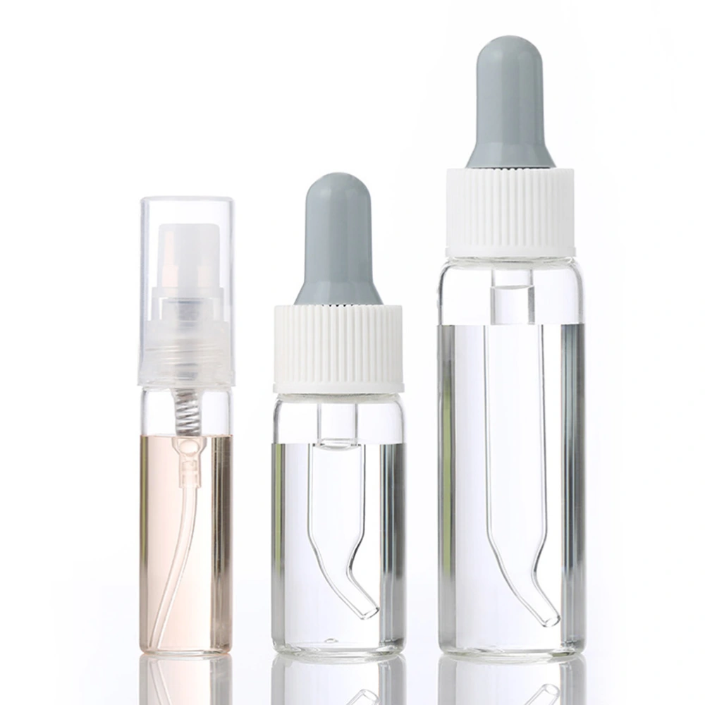 2pcs Glass Dropper Bottles Makeup Subpackaging Containers Essential Oil Essence Cosmetics Bottles (20ml)