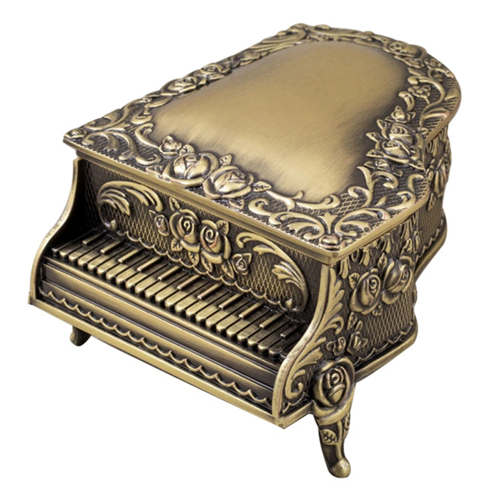 Piano Rose Trinket Box Vintage Jewelry Box Jewelry Case  Jewelry Container