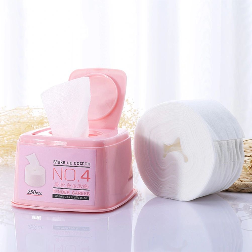 2pcs Cosmetic Cotton Pads Facial Tissue Cleaning Pad Makeup Remover Wipes Nail Polish Remover