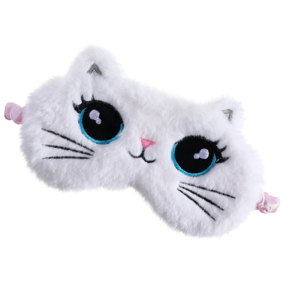 Eye Mask Plush Sleep Blindfold Cartoon Cat Sleep Eye Cover Kids Eye Mask