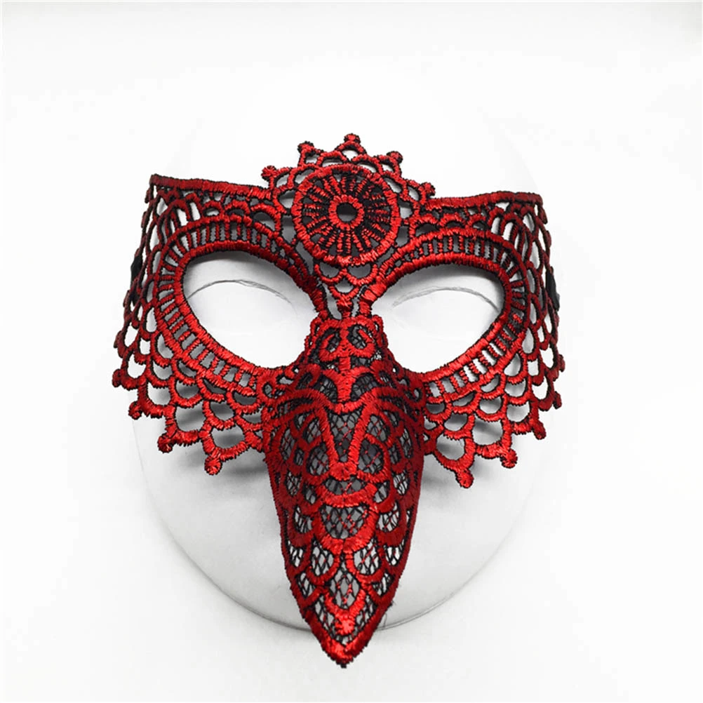 Lace Beak Masquerade Mask Party Supplies Gift Eyemask for Halloween Festivals (Migrant Bird - B11)