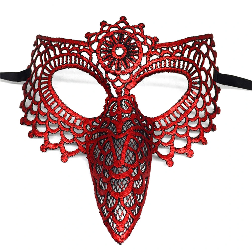 Lace Beak Masquerade Mask Party Supplies Gift Eyemask for Halloween Festivals (Migrant Bird - B11)