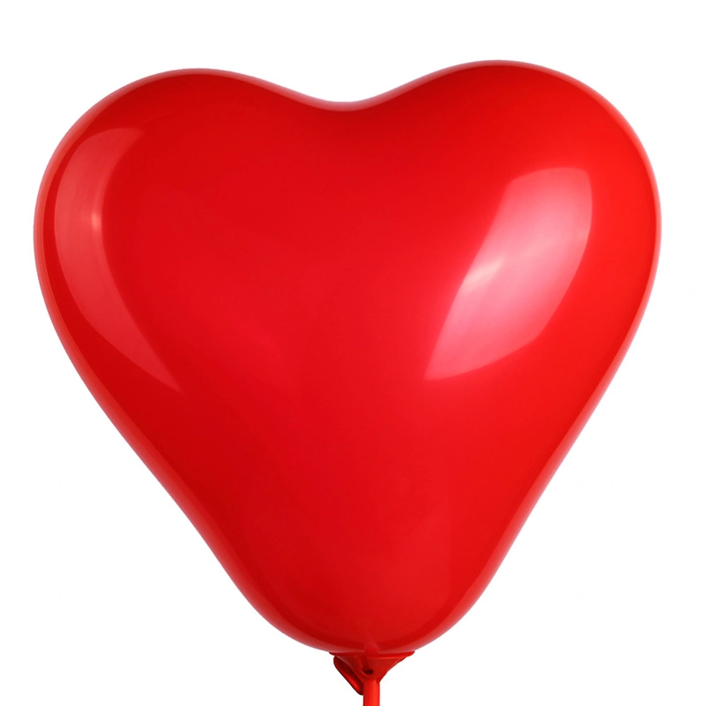 20pcs Heart Shape Latex Balloons 10Inch Wedding Birthday Balloons Party Decorations 2.2g (Red)