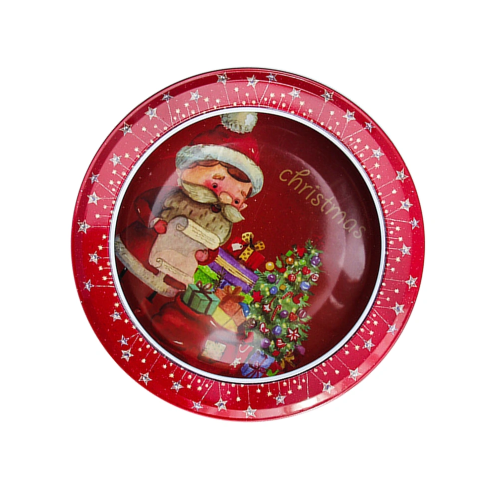 1pc Clear Window Xmas Candy Box Xmas Decorative Cookies Case Xmas Storage Box