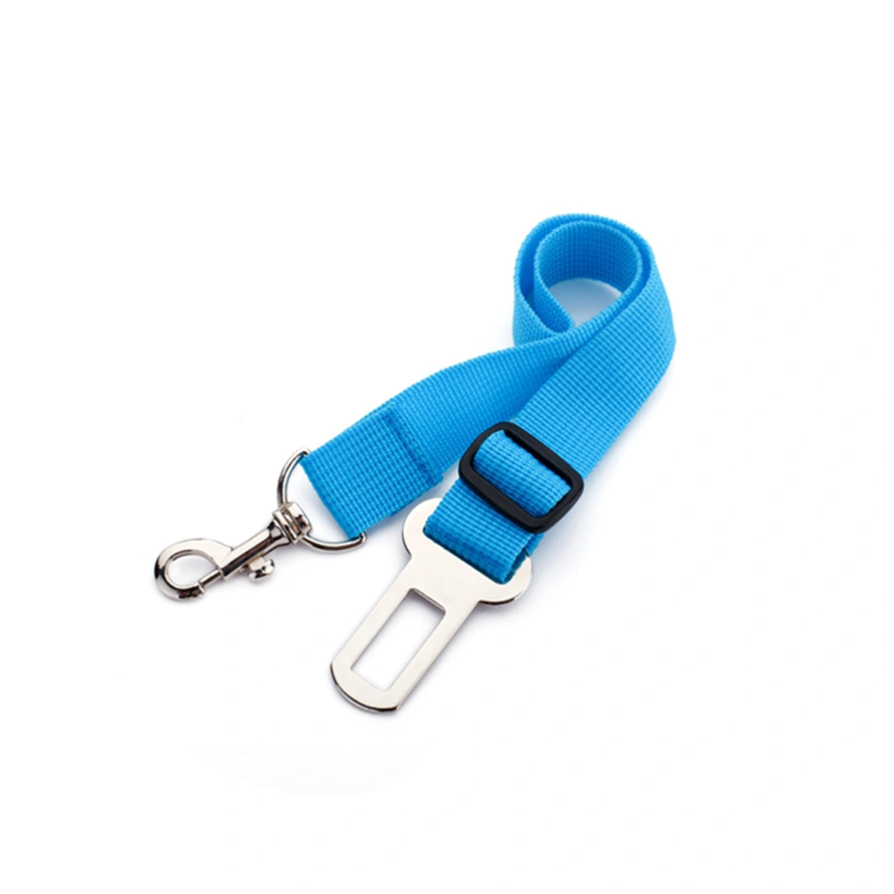 Adjustable Pet Dog Seat Belt Safety Harness for Car Vehicle - Size M (Blue)