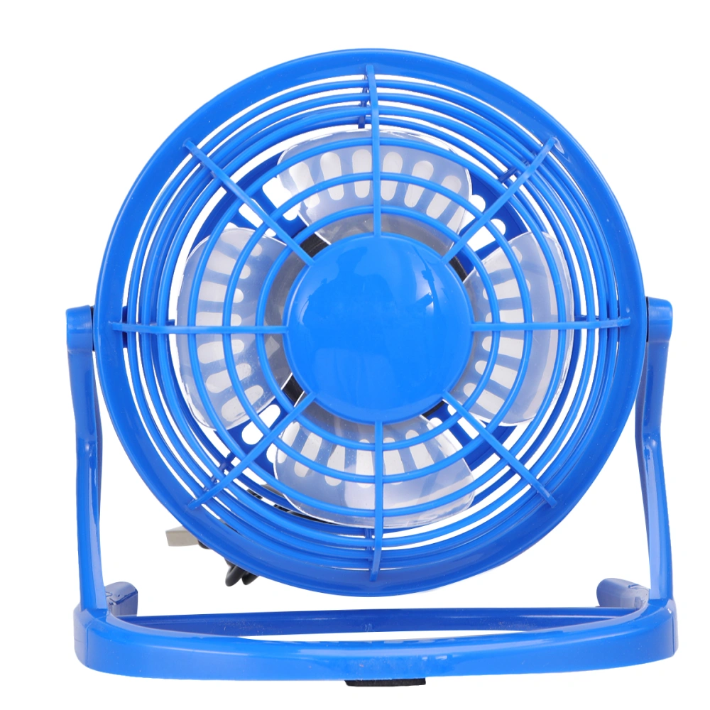 Ultra-silent Small Desk Fan Small Table Personal Portable Mini Fan Usb Powered Mini Fan (Blue)