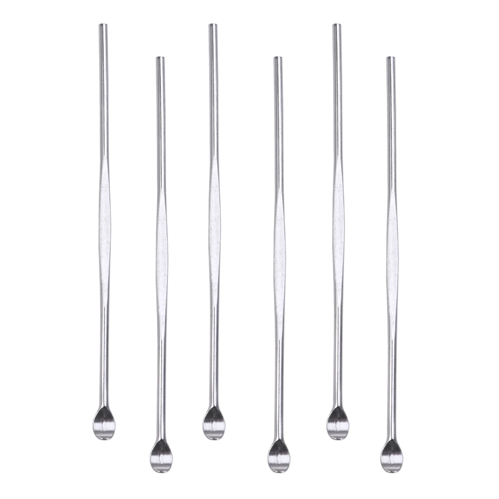 6pcs Stainless Steel Earpicks Curette Ear Cleaner Ear Wax Remove Tool