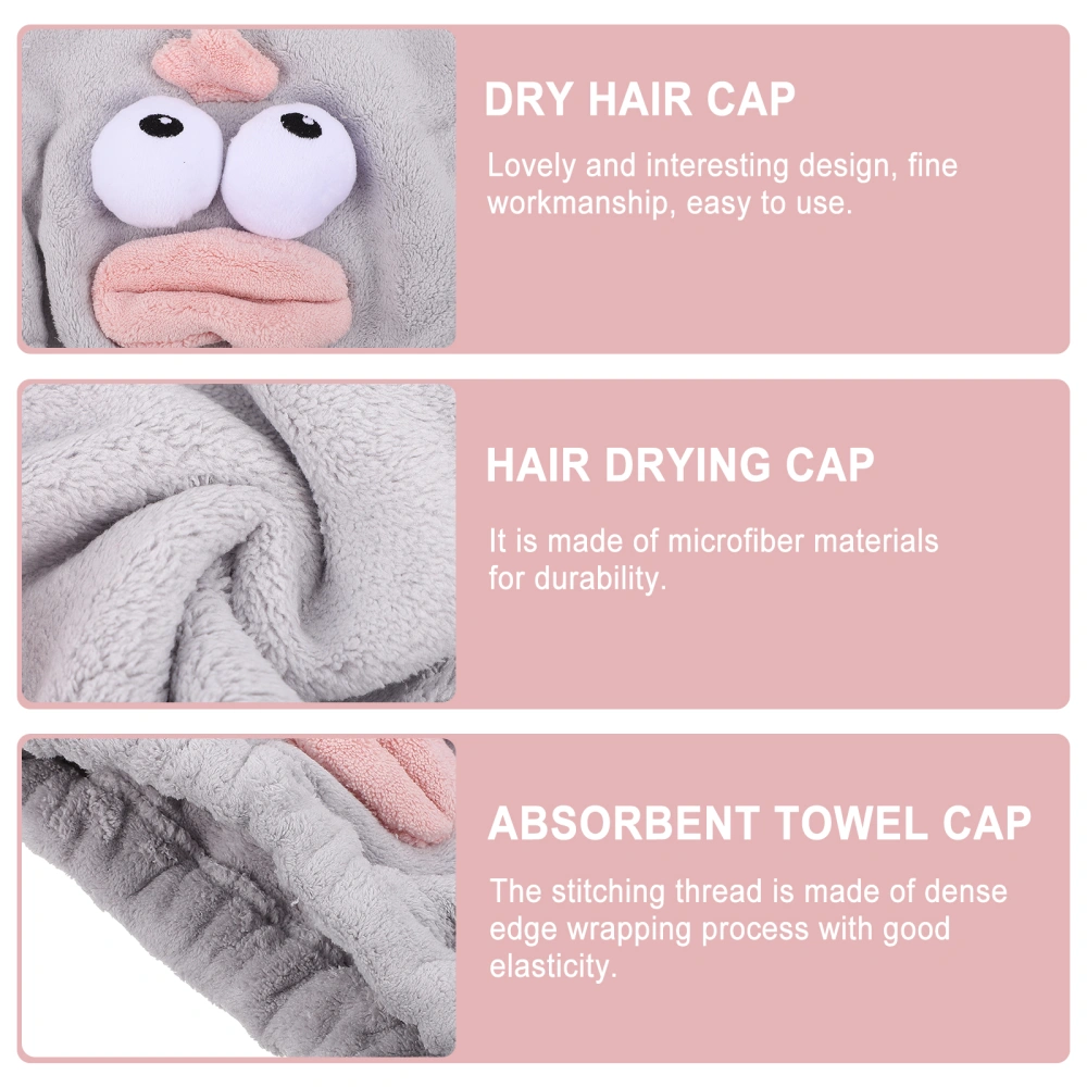 1pc Cartoon Hair Drying Hat Hair Wraps Hat Shower Lovely Drying Hair Hat