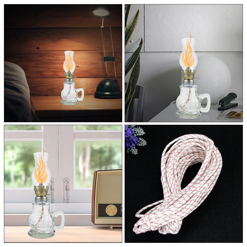 1 Set of Retro Kerosene Lamp Transparent Kerosene Light Vintage Oil Lamp Decor Home Accessory